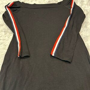 Dress black and strips